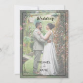 Romantic Minimalist Wedding | Clean Lines & White  招待状 (正面)