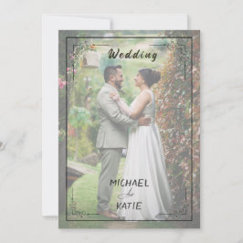 Romantic Minimalist Wedding | Clean Lines & White  招待状