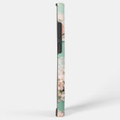 Romantic Mint and Pink Rose Phone Case Samsung Galaxyケース (右側面)