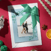 Romantic Mistletoe- Flat Photo Holiday Card シーズンカード
