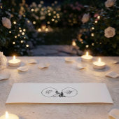 Romantic Monochrome Silhouette 招待状ベリーバンド