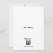 Romantic moonlight Watercolor wedding invitations 招待状 (裏面)