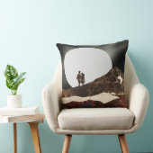 Romantic Moonlit Marble Landscape クッション (椅子)