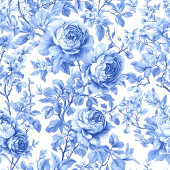 Romantic Navy Roses Floral Toile Guest Book ゲストブック