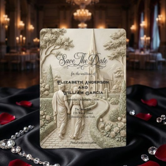 Romantic Neo Classical Cathedral Garden Landscape セーブザデート