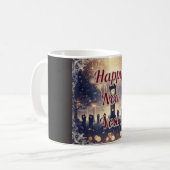 Romantic New Year’s Eve Celebration Coffee Mug  コーヒーマグカップ (正面左)