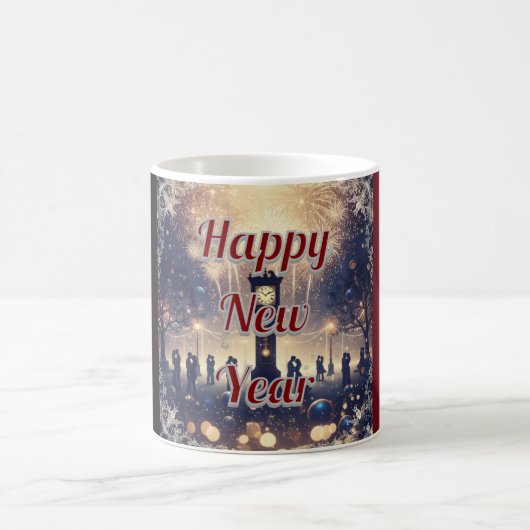 Romantic New Year’s Eve Celebration Coffee Mug  コーヒーマグカップ (中央)