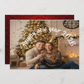 Romantic New Year's Card Celebrating our love シーズンカード (正面/裏面)