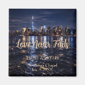 Romantic New York City Lights Save the Date マグネット (正面)