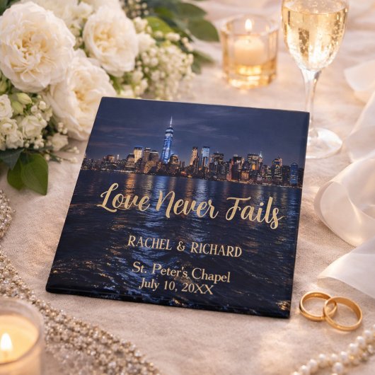 Romantic New York City Lights Save the Date マグネット