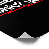 Romantic No Iconic Yes Funny Anti Valentine's Day  ポスター (角)