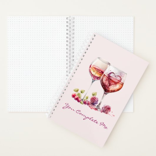 Romantic Notebook – You Complete Me Poem ノートブック (内側)