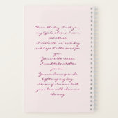 Romantic Notebook – You Complete Me Poem ノートブック (裏面)