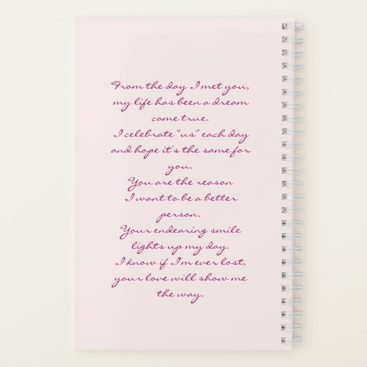 Romantic Notebook – You Complete Me Poem ノートブック (裏面)