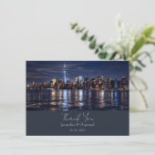 Romantic NYC Skyline Wedding Thank You  (スタンド正面)