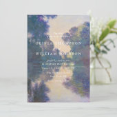 Romantic Painted Landscape Wedding Invitation 招待状 (スタンド正面)