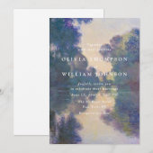 Romantic Painted Landscape Wedding Invitation 招待状 (正面/裏面)