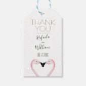 Romantic Palm 結婚's Thank You ギフトタグ (正面)