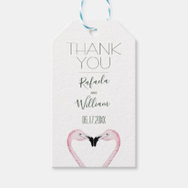 Romantic Palm 結婚's Thank You ギフトタグ