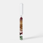 Romantic Paper Flower Phone Case – Pink & Maroon  iPhoneケース (右側面)