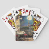 Romantic Paris France Eiffel Tower Illustration トランプ (裏面)