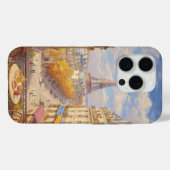 Romantic Parisian Balcony View Oil Painting Case-Mate iPhoneケース (裏面 (横))