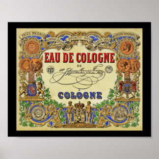 Romantic Parisian Perfume 1868 ポスター