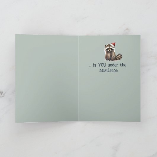 Romantic Partner in Crime & Mischief Raccoon カード (内部)