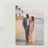 Romantic Pastel Beach Photo 招待状 (正面/裏面)