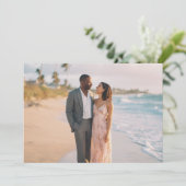 Romantic Pastel Beach Photo 招待状 (スタンド正面)
