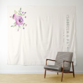 Romantic Pastel Floral タペストリー (インサイチュ(横))