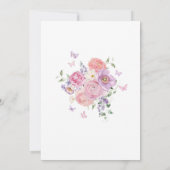 Romantic Pastel Floral Bridal Shower Invitation 招待状 (裏面)