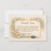 Romantic Pastel Graduation Party サンキューカード (正面)