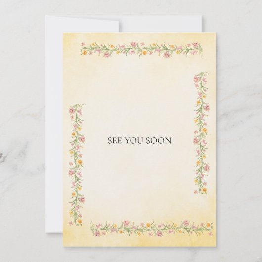 Romantic Pastel Indian Wedding Invite 招待状 (裏面)