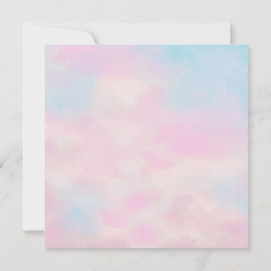 Romantic Pastel Save The Dates – Soft Pink & Blue (裏面)
