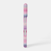 Romantic Pastel Stripe Phone Case iPhone 16ケース (右側面)