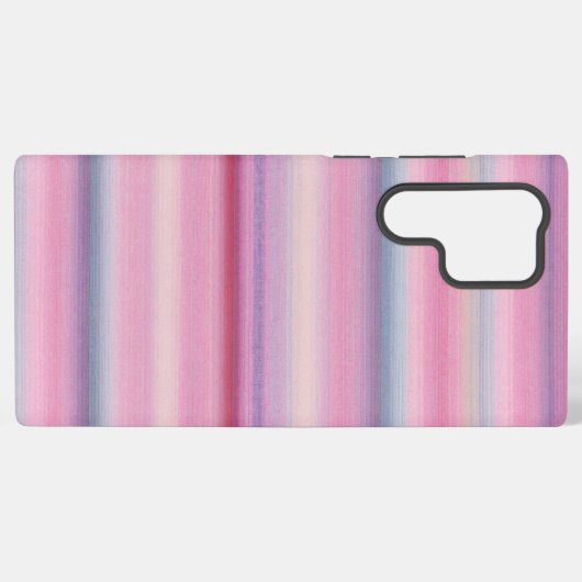 Romantic Pastel Stripe Phone Case Samsung Galaxyケース (裏面横)