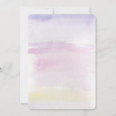 ©Romantic Pastel Watercolor Typography Wedding ll 招待状 (裏面)