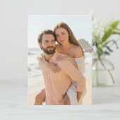 Romantic Peach Beach Photo 招待状 (スタンド正面)