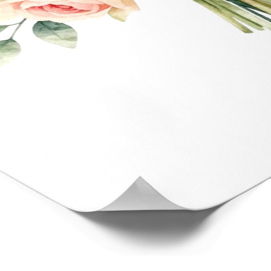 Romantic Peony Bouquet with Diamond Ring ポスター (角)