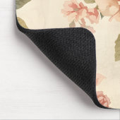 Romantic Peony & Rose Vintage Garden  マウスパッド (コーナー)