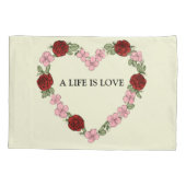 Romantic Personalised Pillowcase -  Photo & Text  枕カバー (裏面-左)