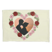 Romantic Personalised Pillowcase -  Photo & Text  枕カバー (正面左)