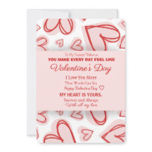 Romantic Personalized Valentine's Day Card 