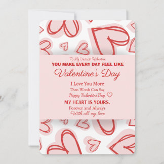 Romantic Personalized Valentine's Day Card シーズンカード