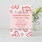 Romantic Personalized Valentine's Day Card  シーズンカード (スタンド正面)