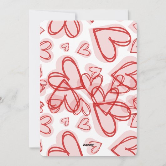 Romantic Personalized Valentine's Day Card  シーズンカード (裏面)