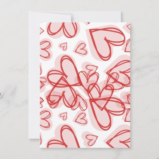 Romantic Personalized Valentine's Day Card  ノートカード (裏面)