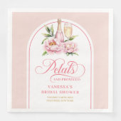 Romantic Petals and Prosecco Shower Napkins Set (正面)