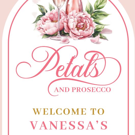 Romantic petals and prosecco wall tapestry décor タペストリー